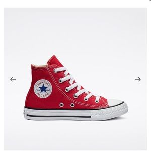 Toddler converse red hi tops